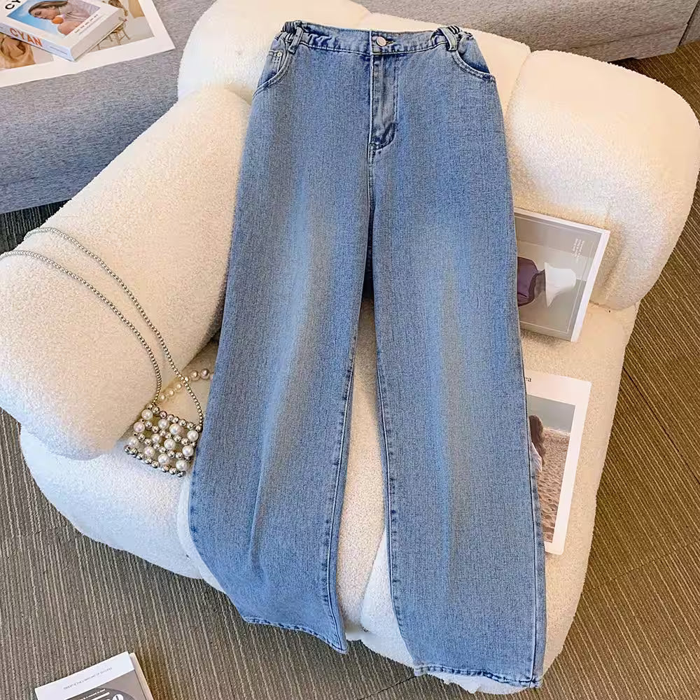 Plus size spring and autumn casual jeans classic - Additional View 4
