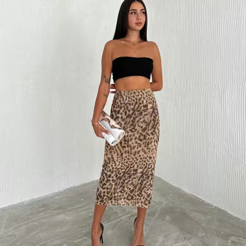 Leopard Print Skirts - Additional View 3
