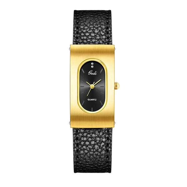 Fashion Gedi Top Brand Quartz Luxury Clock Rectangle