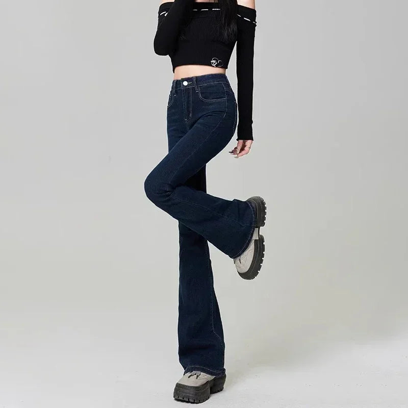Flare Jeans Fashion Light Blue, Black