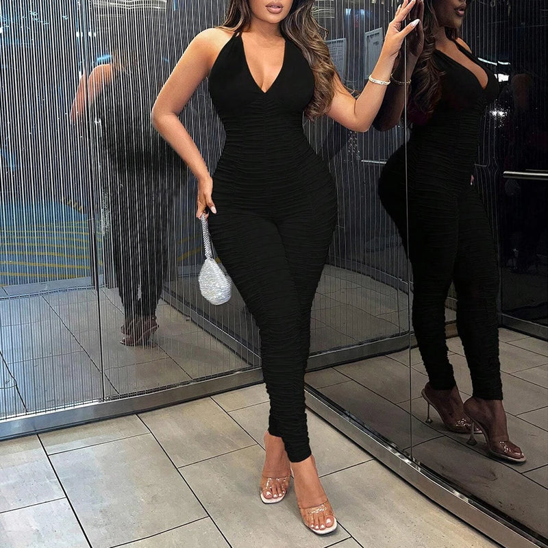 Jumpsuits Spring Fashion Fitting Slim Solid