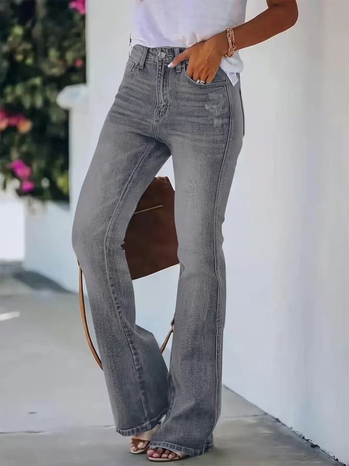 Jeans high waist slimming Denim pants - Additional View 4