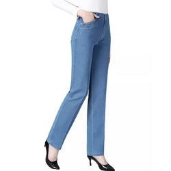 Jeans Autumn Casual Slim Straight leg Cotton