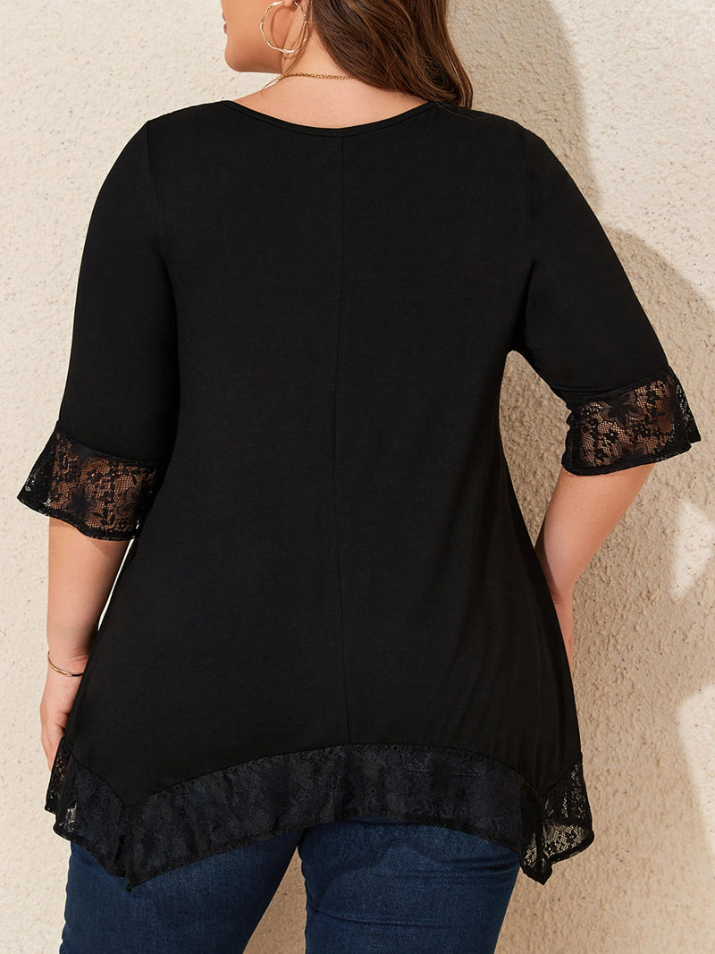 Plus Size Elegant 6XL Pullover Shirts