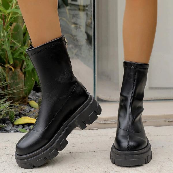 Trend Fashion New Platform Winter Boots Waterproof Non-slip Shoes