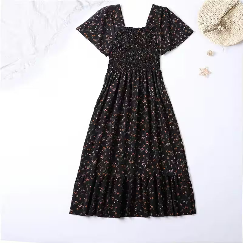 Spring Summer Chiffon Dress Midi Dresses - Additional View 3