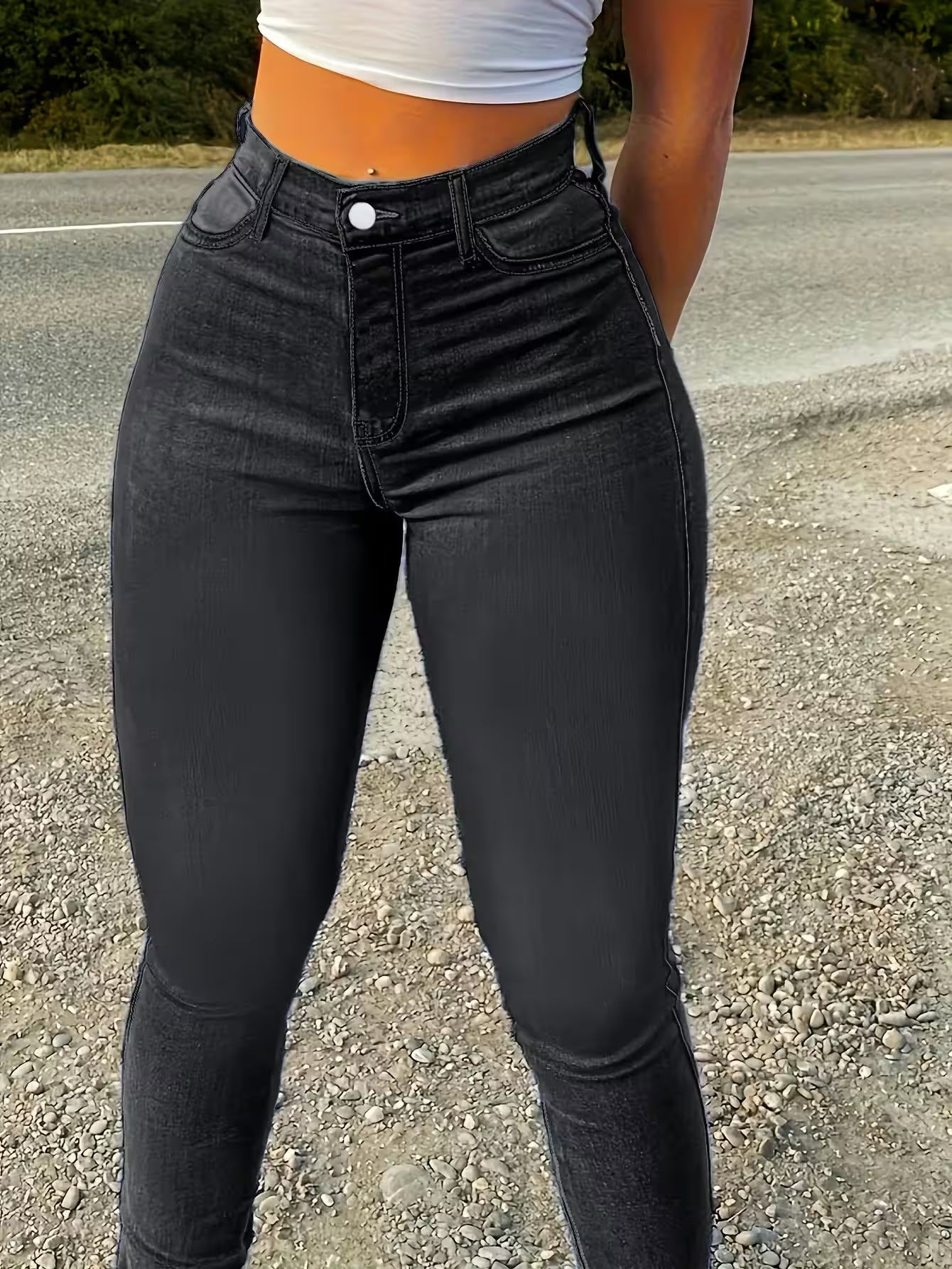 Slim Wash Casual Style Jeans - Additional View 3
