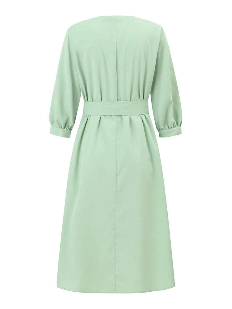 Plus Size Elegant Fashion Midi Dress