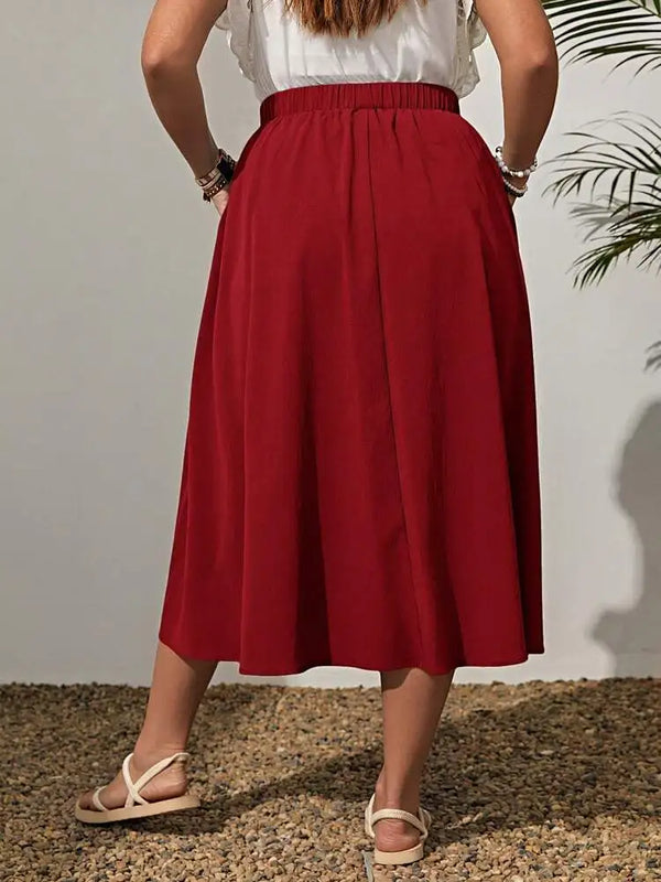 Plus Size Skirt 2025 Spring/Summer New Fashionable Simple