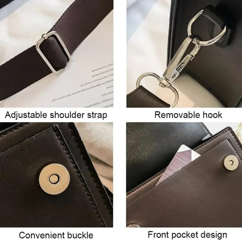 Classic Designer PU Leather Crossbody Bag