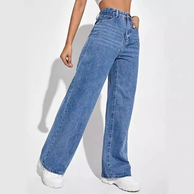 Leg straight jeans slimming all-match
