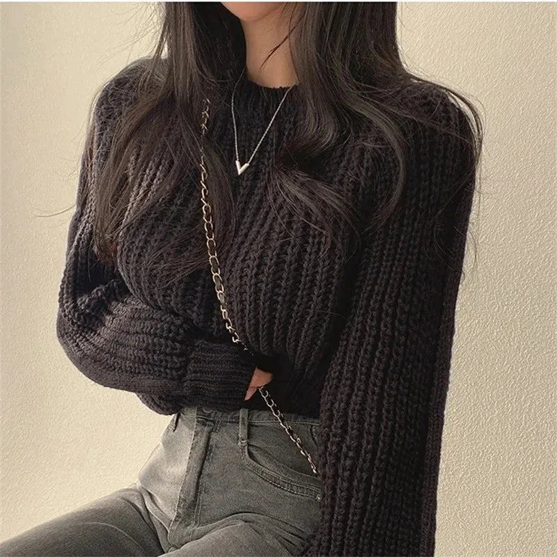 Sweater Knitwear Soft Warm Tops Chic
