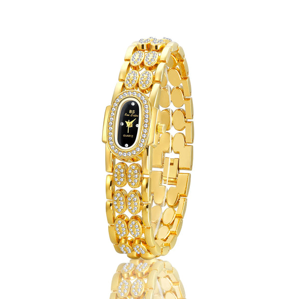 Watches  Luxury Diamond Quartz Gold Bracelet