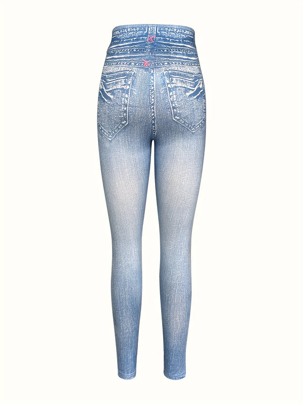 Butterfly Print Skinny Leggings
