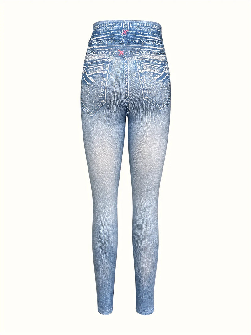 Butterfly Print Skinny Leggings