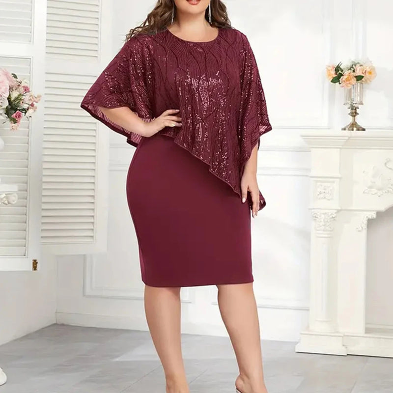 Plus Size Elegant Dress Evening Formal