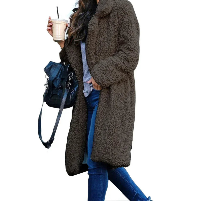 Warm Ladies Fur Jacket Female Outwear Plush