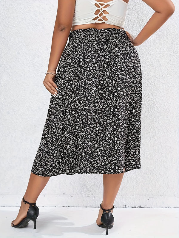 Plus Size Spring Summer Elegant Skirt