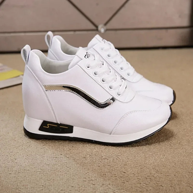 Shoes Style White Autumn New Wedges Casual Sneakers