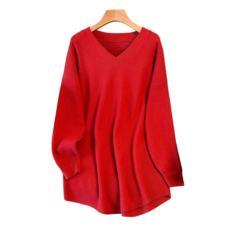 Plus Size Thickened Knitted Sweater