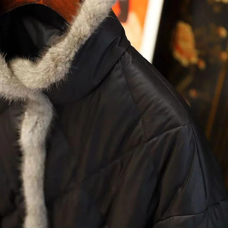 Winter Padded  Long Down Cotton Coat