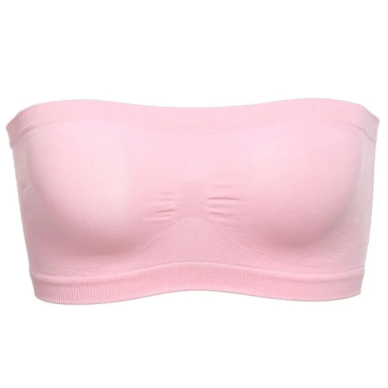 Sexy Strapless Crop Top Bra Bandeau Boob Tube