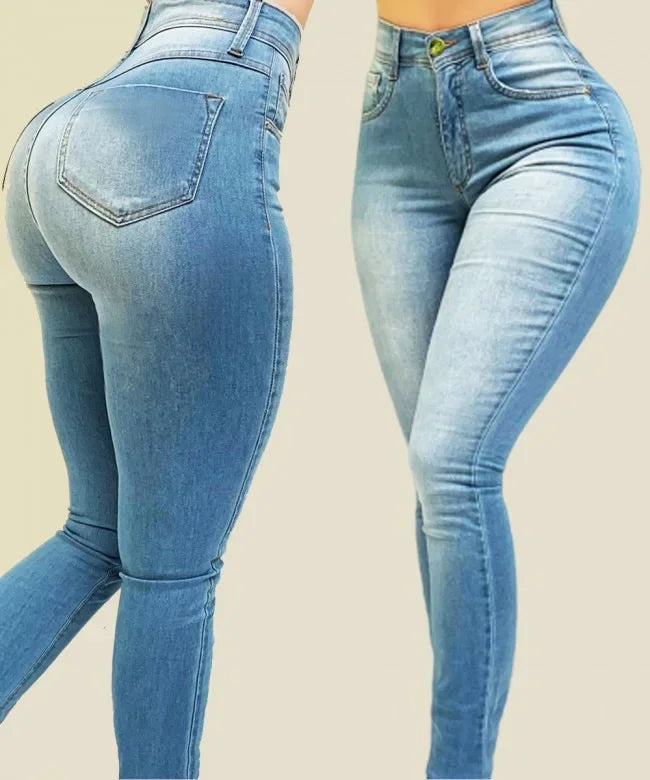 Jeans Skinny high waist street play pants shaping