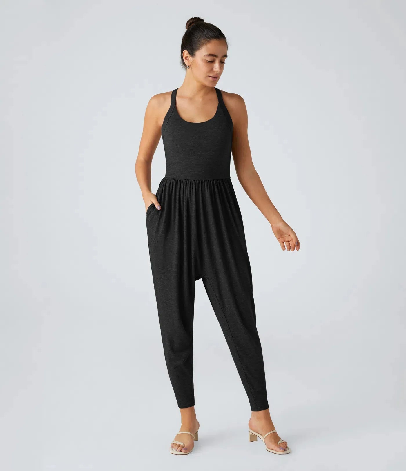Elegant High Waist Romper for Casual Chic Style