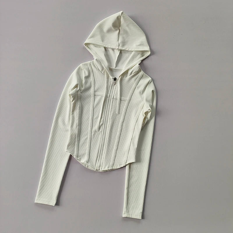 Fitness Coat Hooded Cardigan Sports