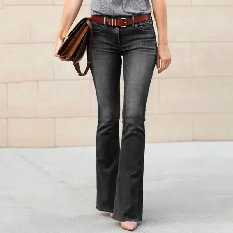 Commuter Micro Flared Jeans - Additional View 4