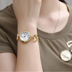 Gold watch luxury fashion diamond