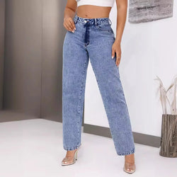 Jeans Straight High Waist