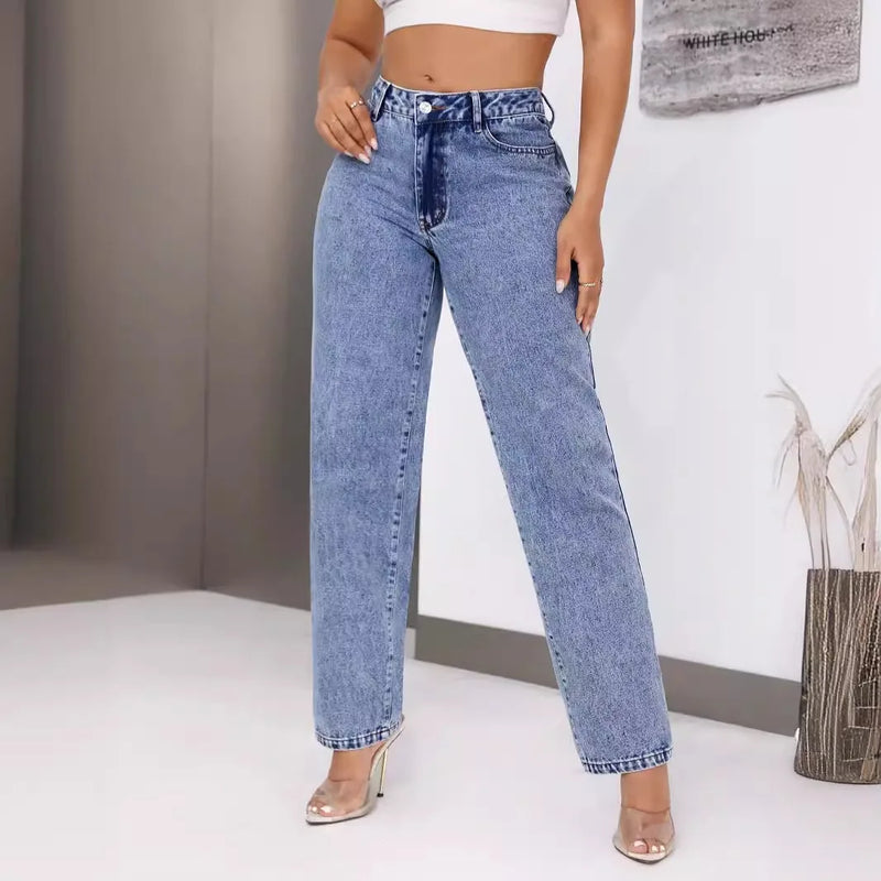 Jeans Straight High Waist