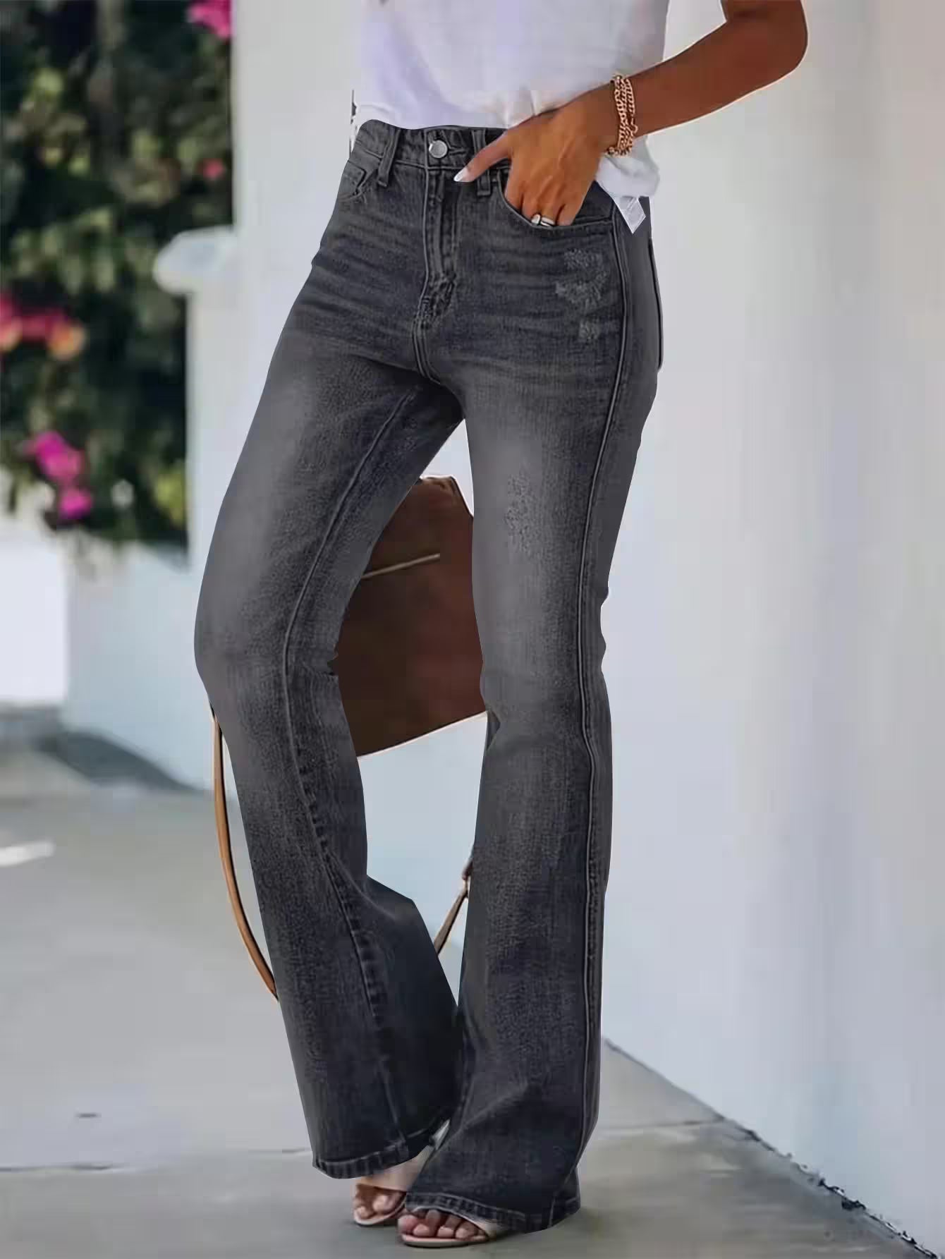 Jeans high waist slimming Denim pants - Additional View 5