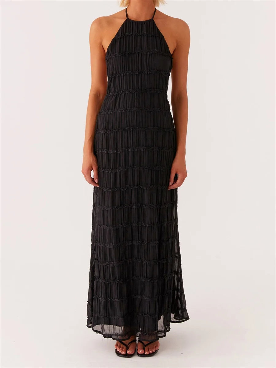 Women's Backless Summer Beach Long Dress – Women's Dress