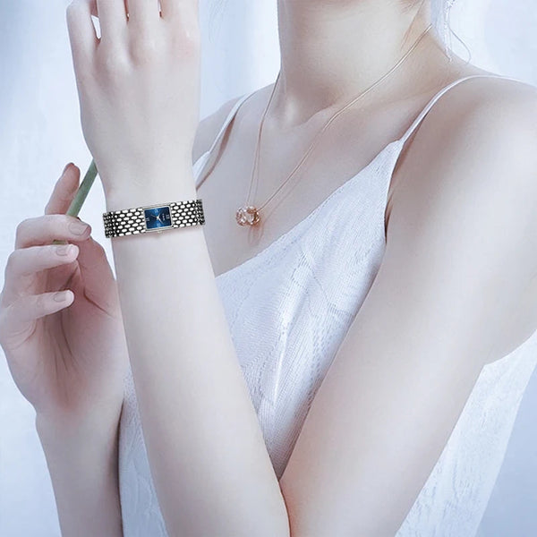 Watch quartz stainless steel strap luxury casual