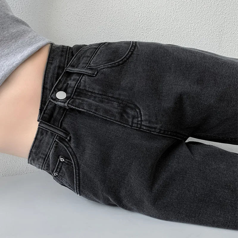 Jeans High Waist Woman Trousers