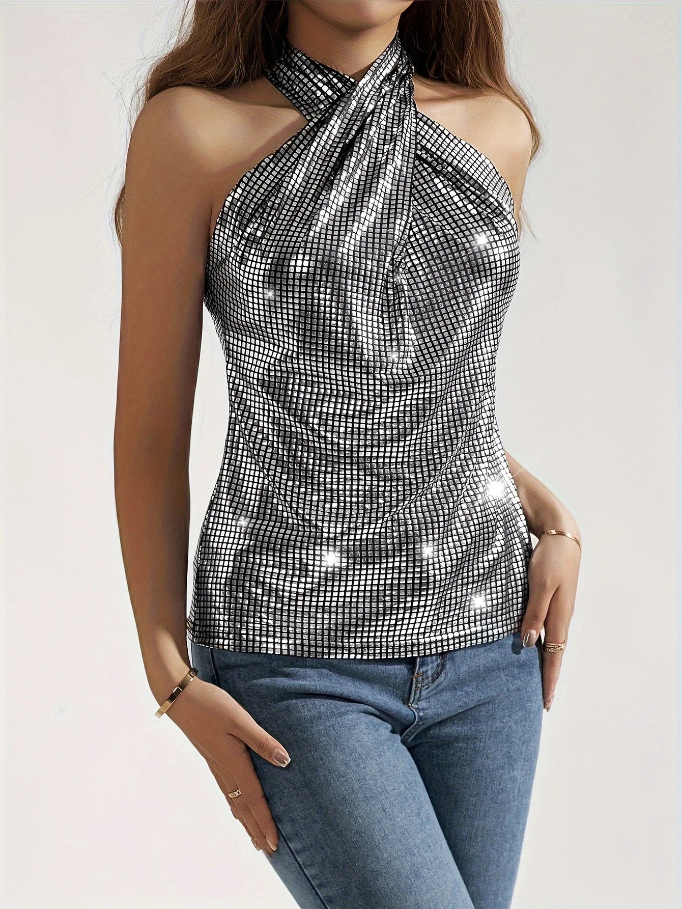 Tops metallic glitter summer - Additional View 5