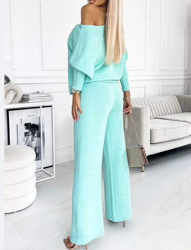 Top + Loose Wide Leg Two-piece Set