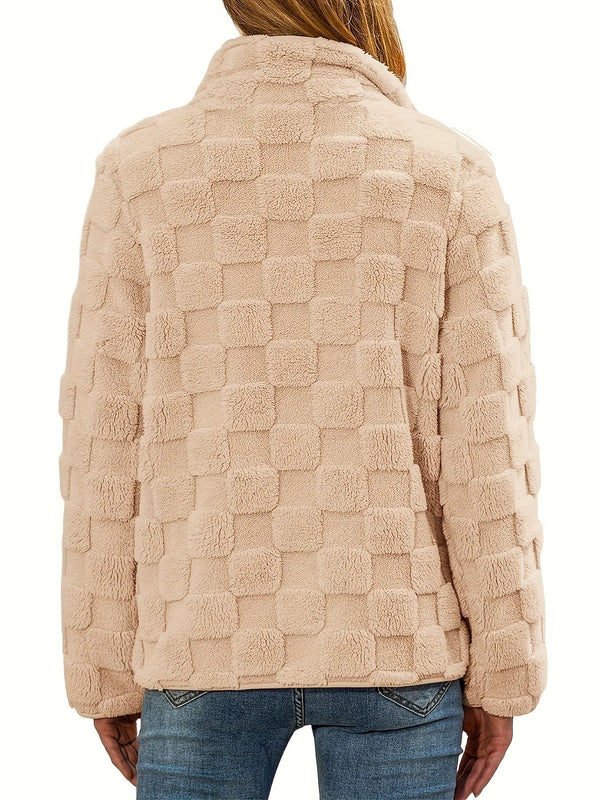 Coat Zipper Hairy Clothing