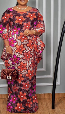 Party Maxi Dress Bohemian Long 2025 Vintage Printed