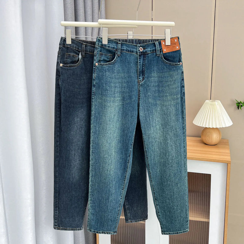 Jeans Casual Fashion Plus Size, Autumn, 100kg