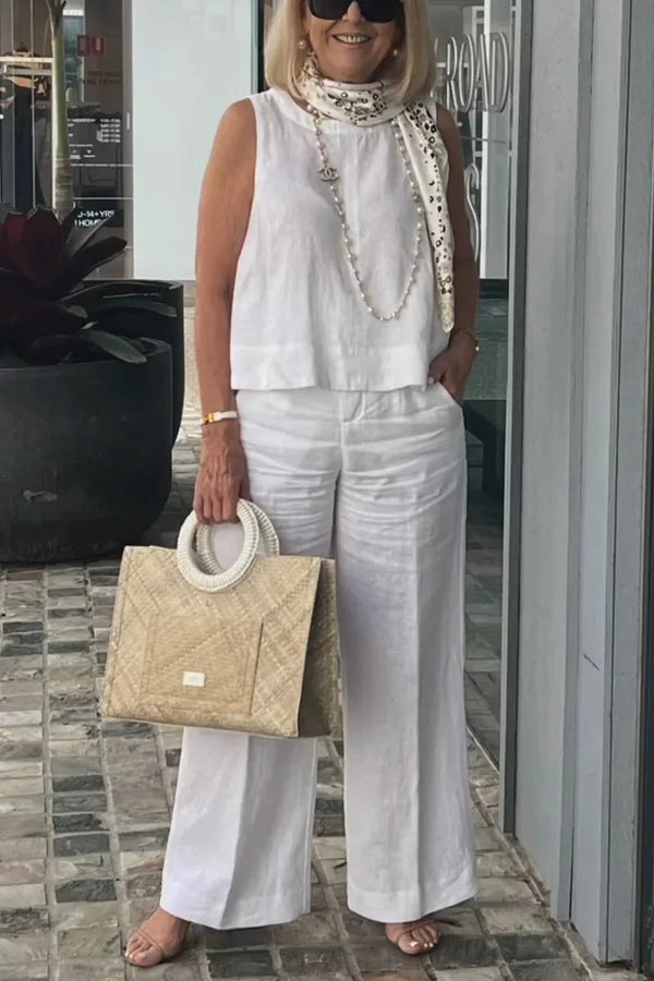 Plus-size casual fashion sleeveless loose