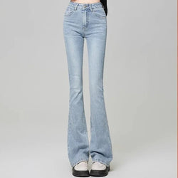 Jeans Lady Slim Fit Denim Flare Pants