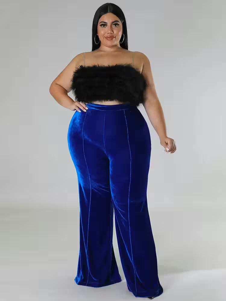 Plus Size Straight Casual Trousers Wholeale - Additional View 10