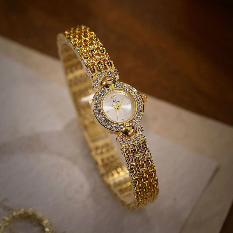 Wristwatch Luxury Vintage Gold Watch Retro
