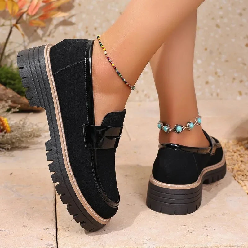 Shoes 2025 Loafers High Heels Concise Office