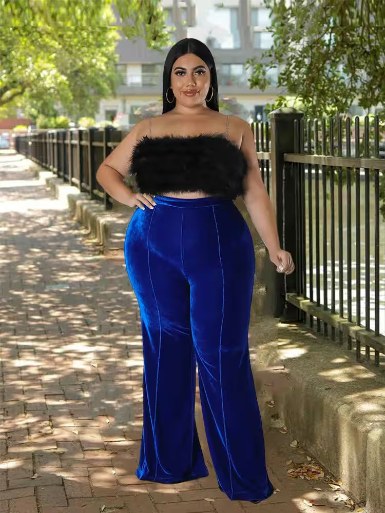 Plus Size Straight Casual Trousers Wholeale - Additional View 3