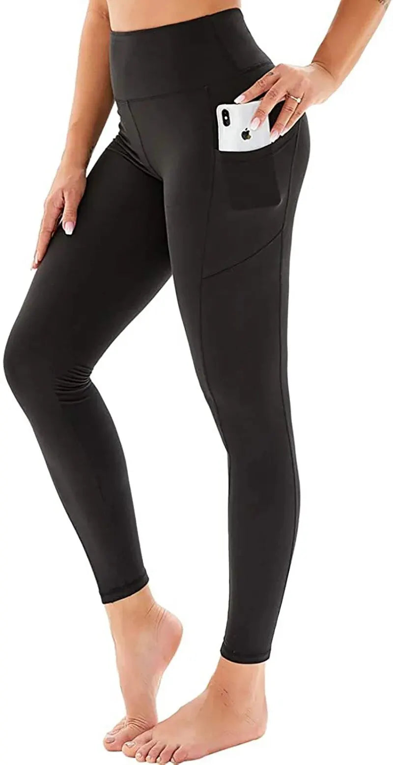 Pocket Yoga ,High Waist And Hip Lifting Sports Fitness