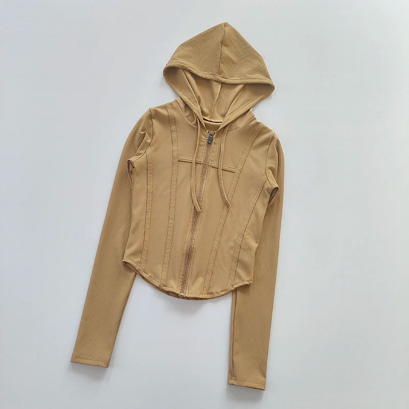 Fitness Coat Hooded Cardigan Sports